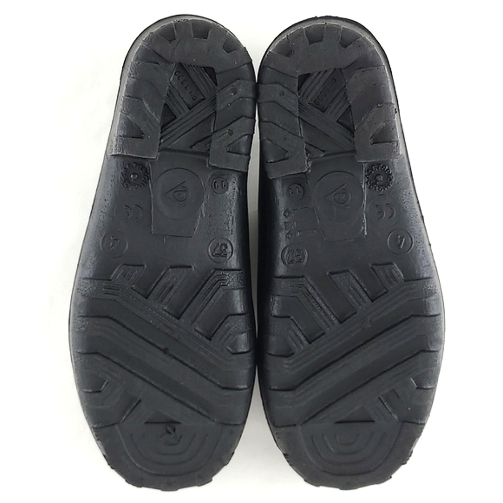 DUNLOP Unisex Black Garden Wellie Rubber Waterproof Shoes Size 37 - Picture 4 of 15